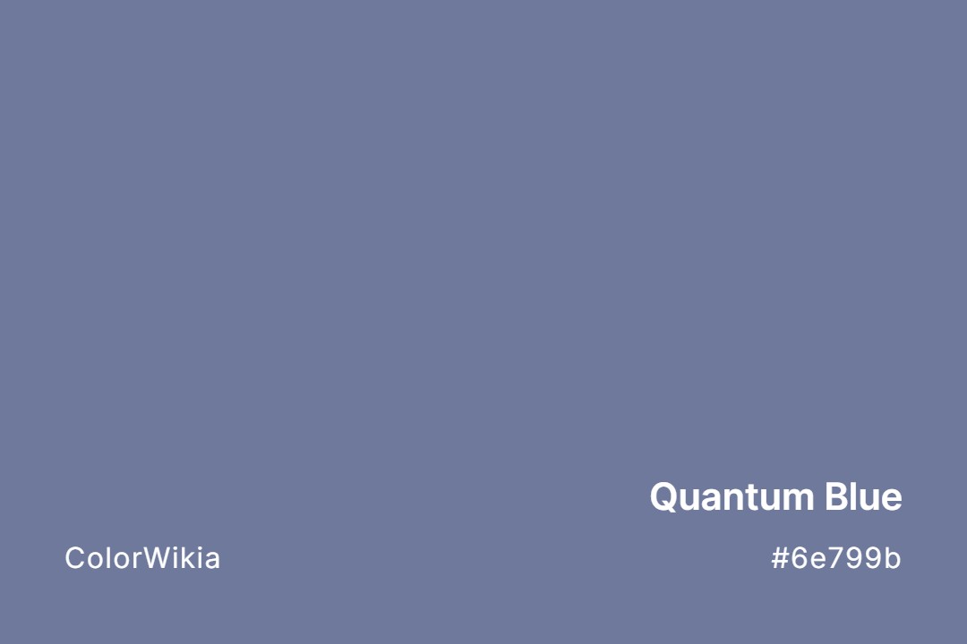 quantum blue color 6e799b