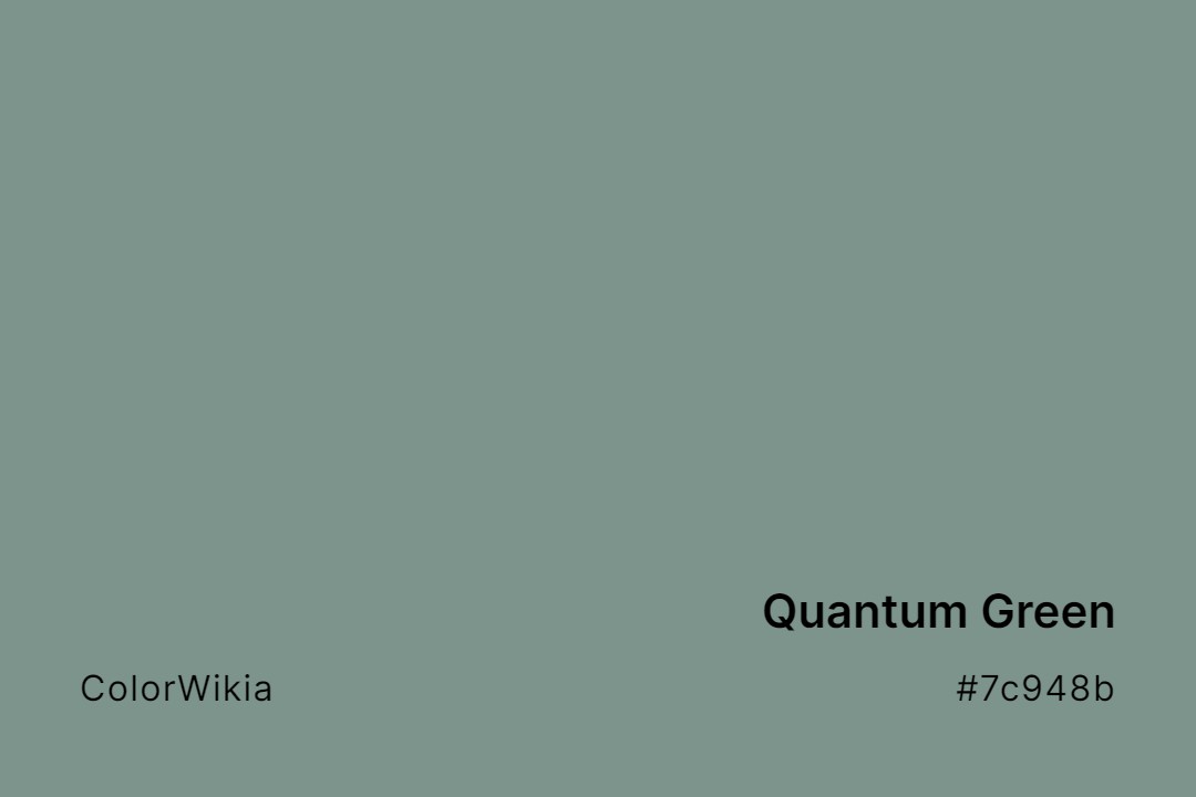 quantum green color 7c948b