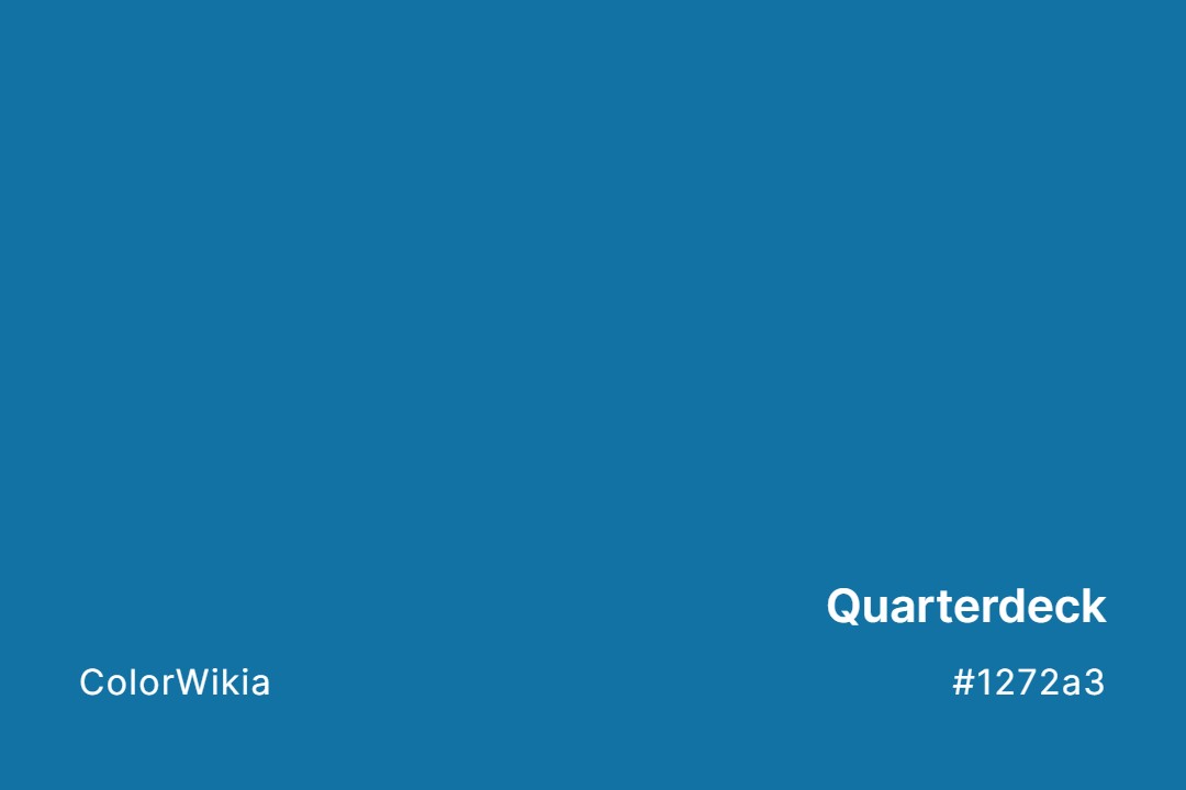 Quarterdeck Color – #1272a3: Codes and Complete Breakdown