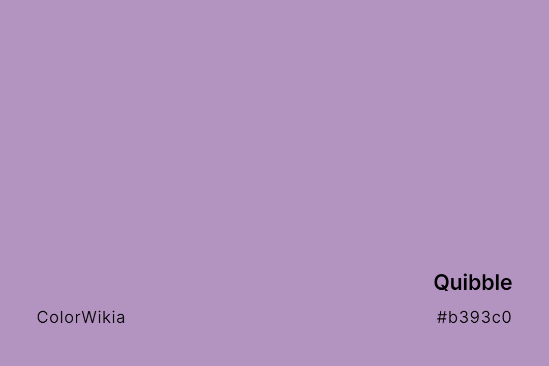 Quibble Color – #b393c0: Codes and Complete Breakdown