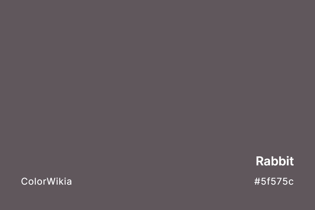 rabbit color 5f575c