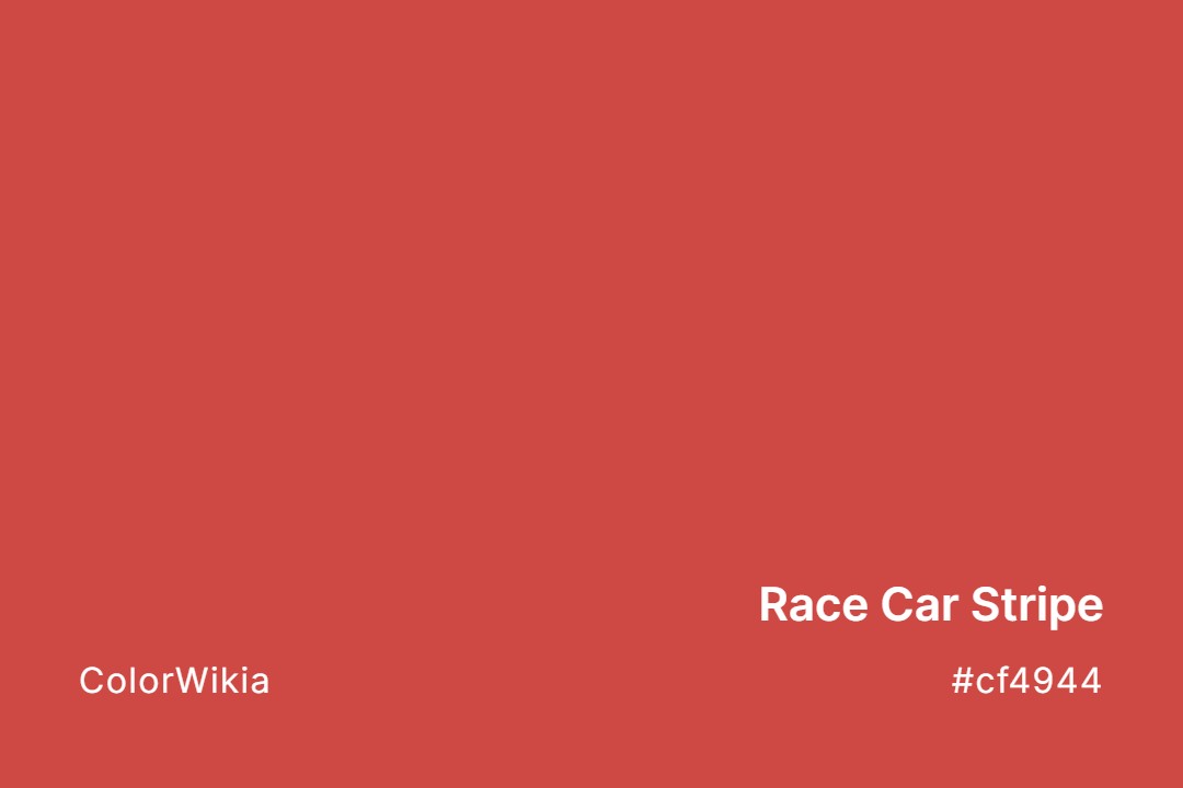 Race Car Stripe Color – #cf4944: Codes and Complete Breakdown
