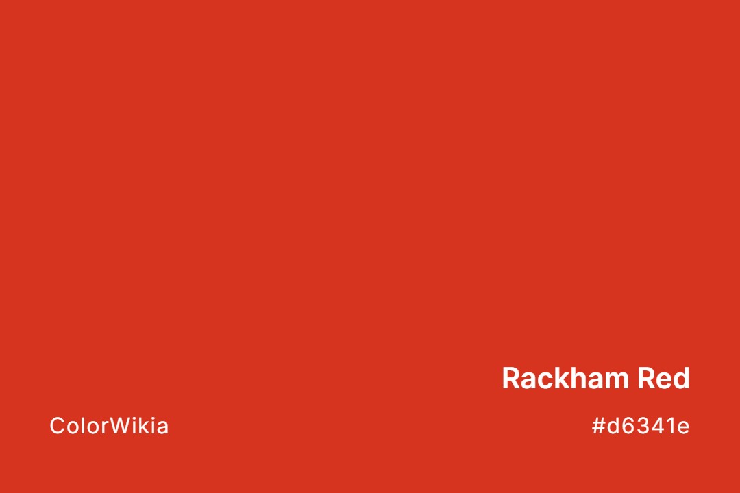 Rackham Red Color – #d6341e: Codes and Complete Breakdown