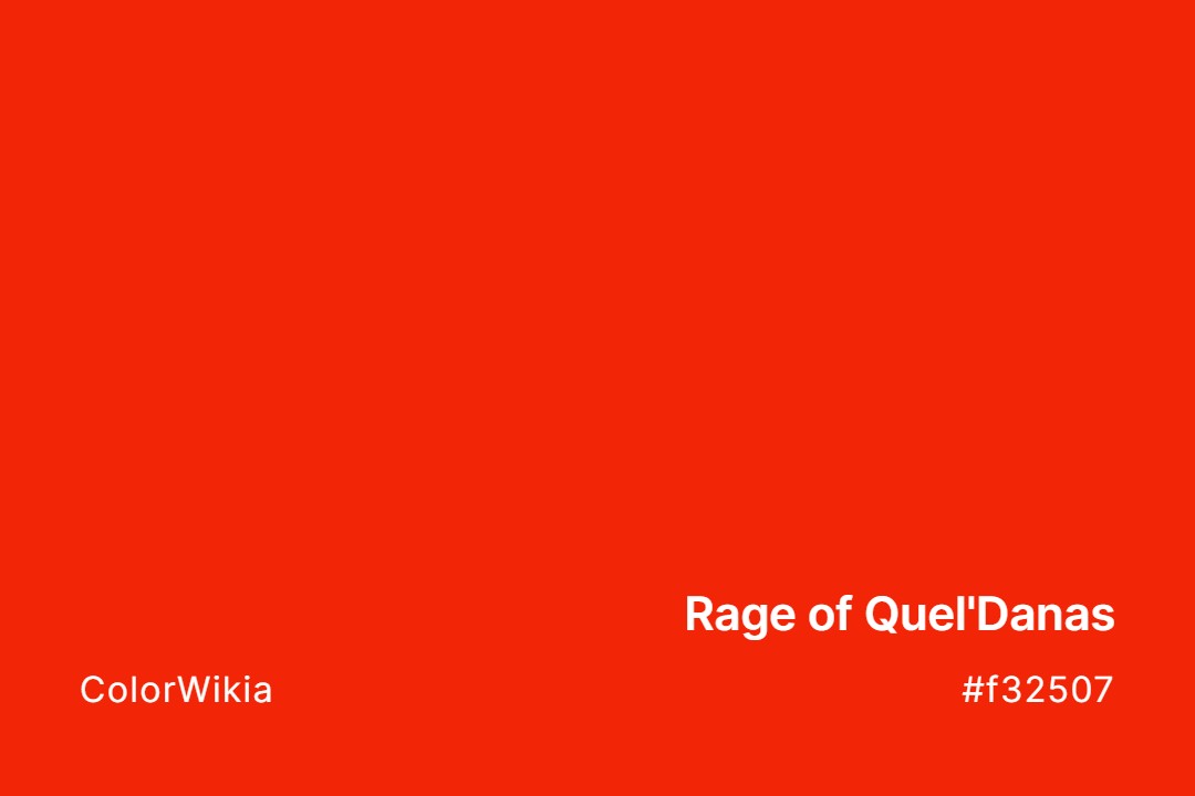 rage of queldanas color f32507