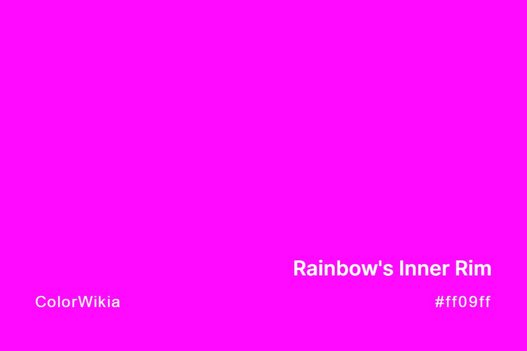 rainbows inner rim color ff09ff