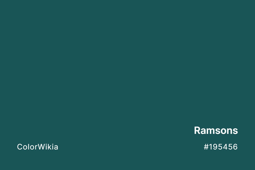 Ramsons Color – #195456: Codes and Complete Breakdown