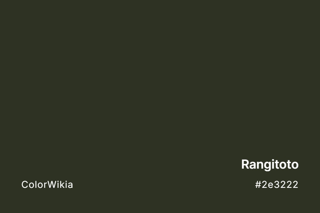 Rangitoto Color – #2e3222: Codes and Complete Breakdown