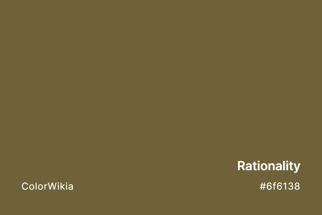 Rationality Color – #6f6138: Codes and Complete Breakdown