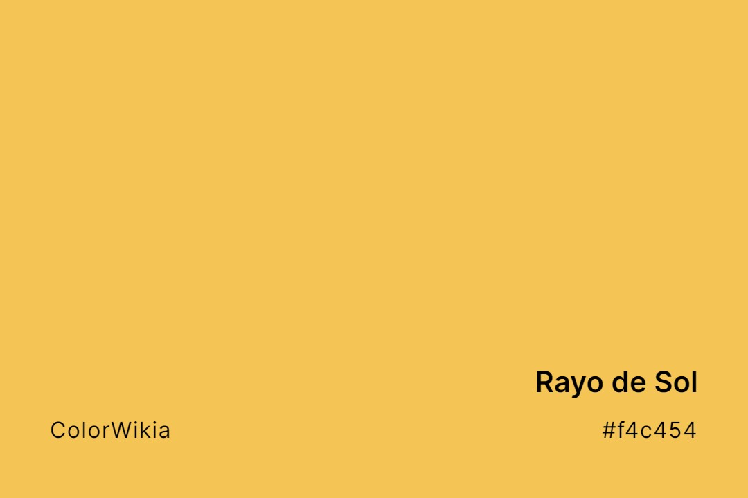 Rayo de Sol Color – #f4c454: Codes and Complete Breakdown