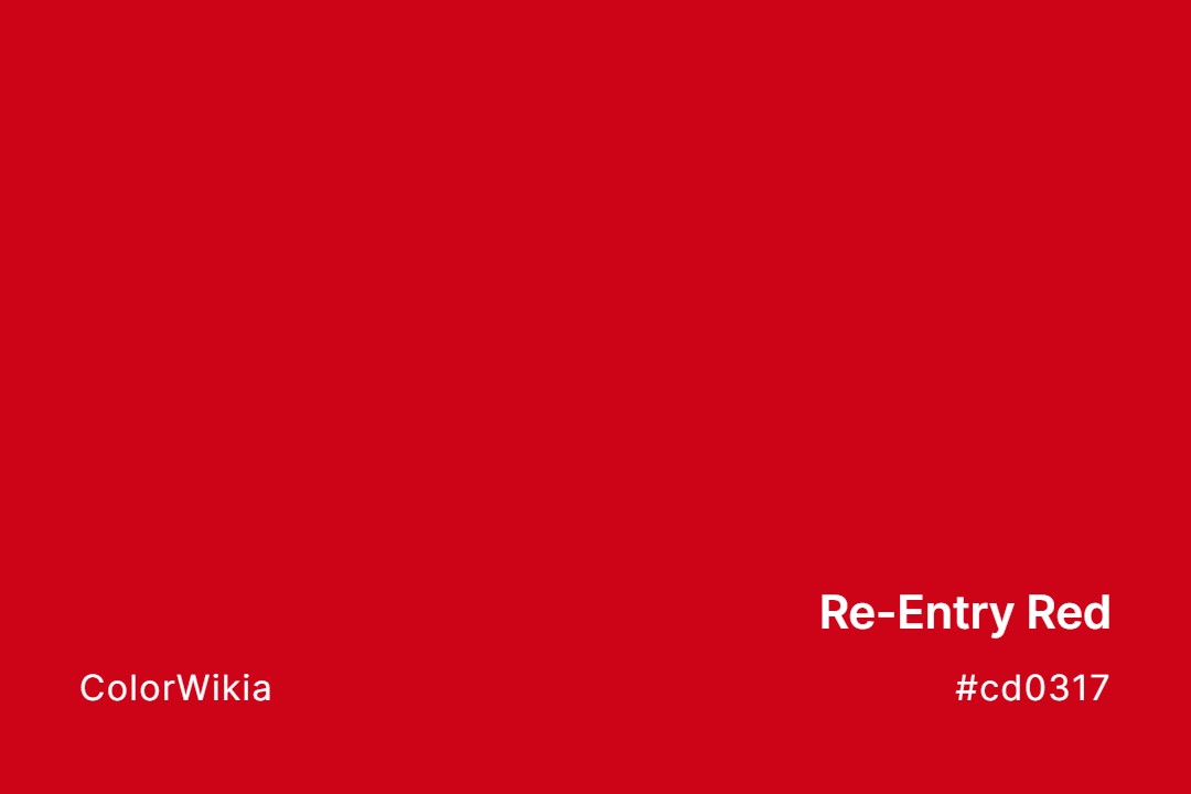 Re-Entry Red Color – #cd0317: Codes and Complete Breakdown