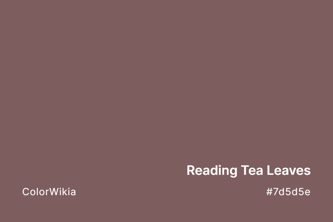 reading tea leaves color 7d5d5e