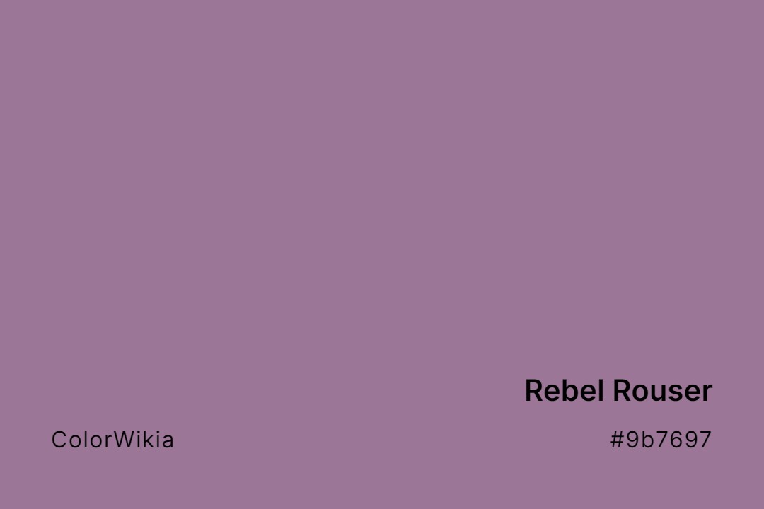 Rebel Rouser Color – #9b7697: Codes and Complete Breakdown