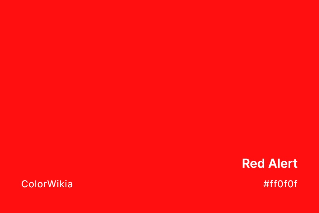 Red Alert Color – #ff0f0f: Codes and Complete Breakdown
