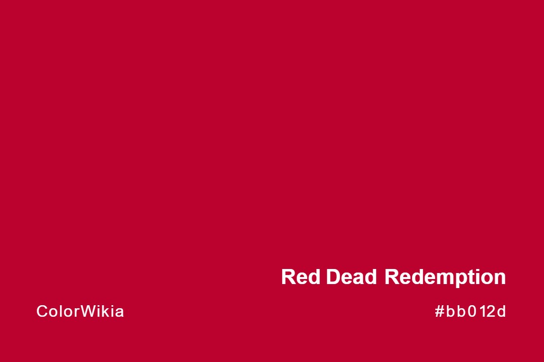 red dead redemption color bb012d