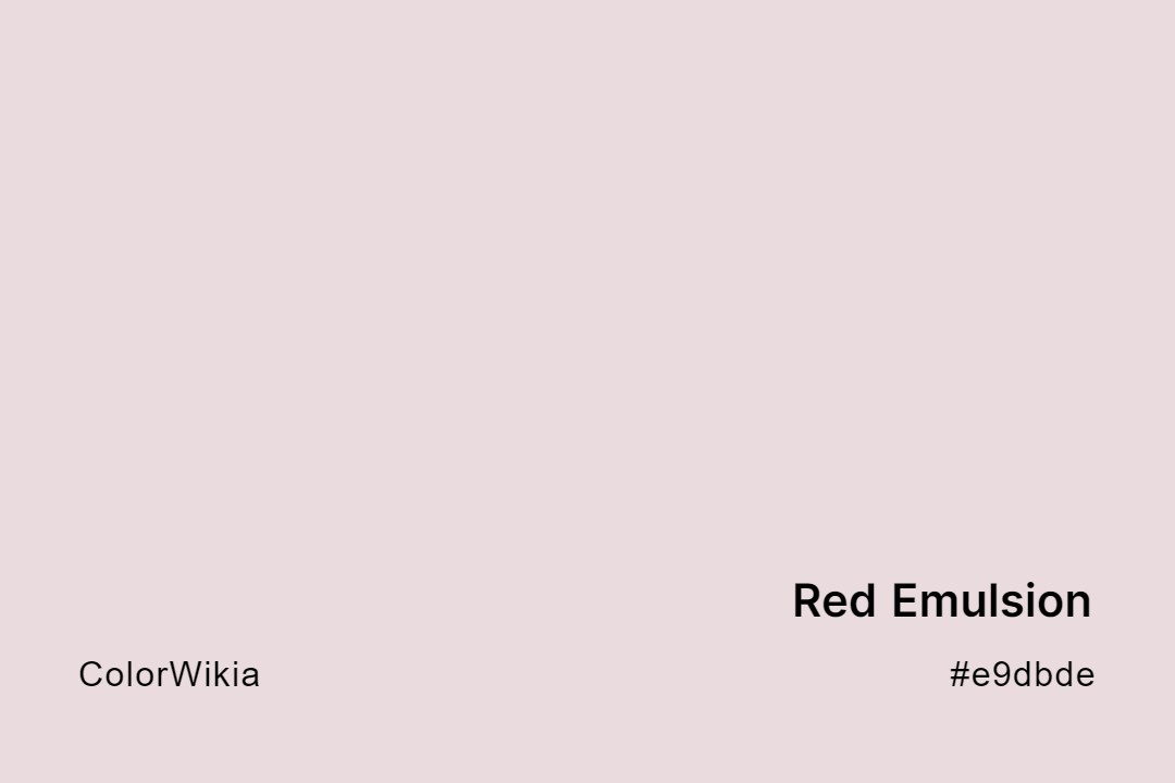 red emulsion color e9dbde