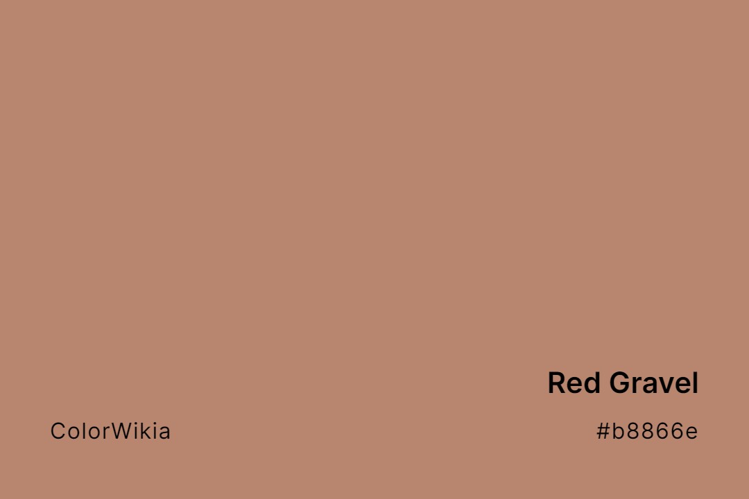 red gravel color b8866e