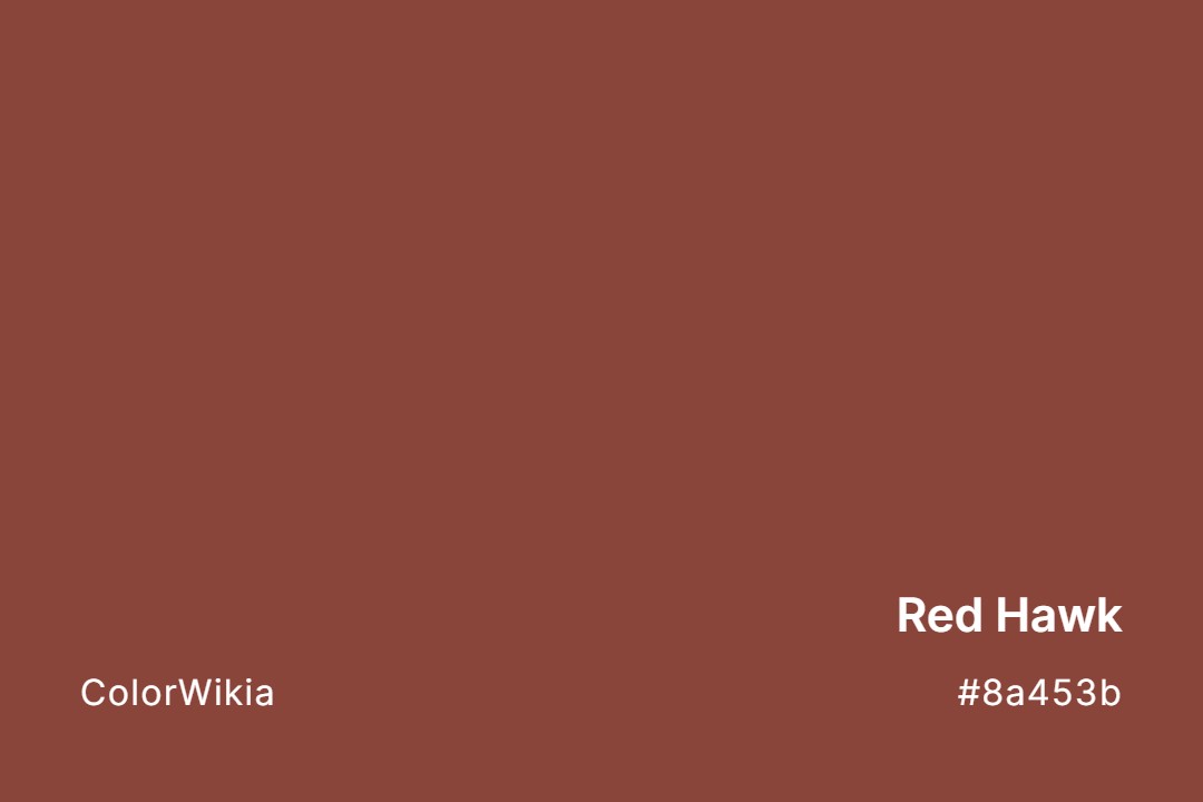 red hawk color 8a453b