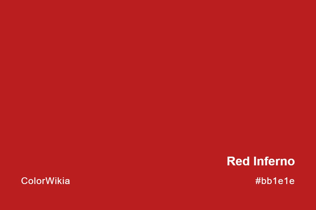 Red Inferno Color – #bb1e1e: Codes and Complete Breakdown