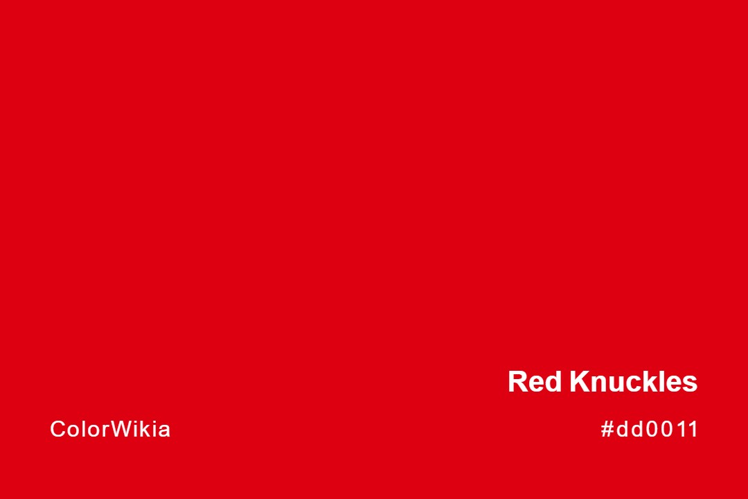 Red Knuckles Color – #dd0011: Codes and Complete Breakdown