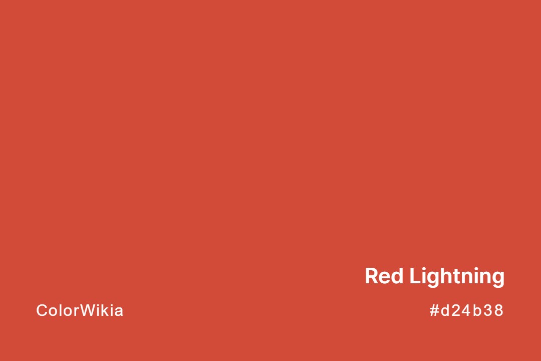 red lightning color d24b38