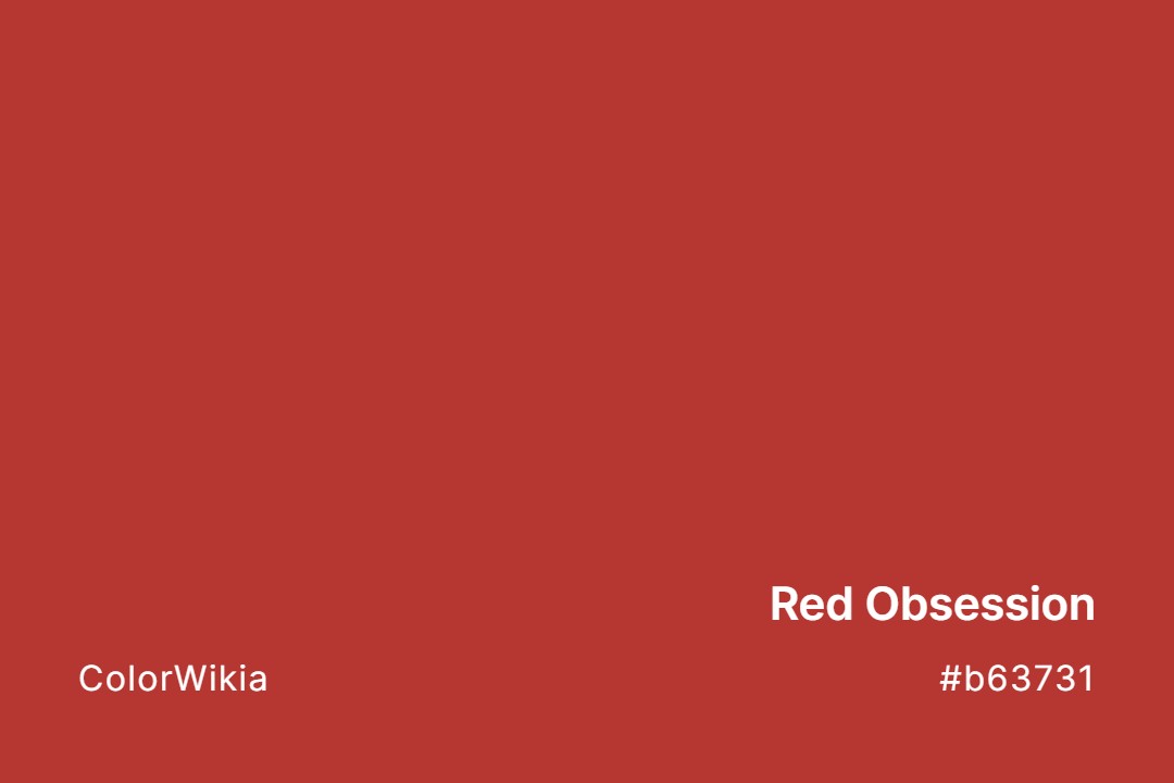 Red Obsession Color – #b63731: Codes and Complete Breakdown