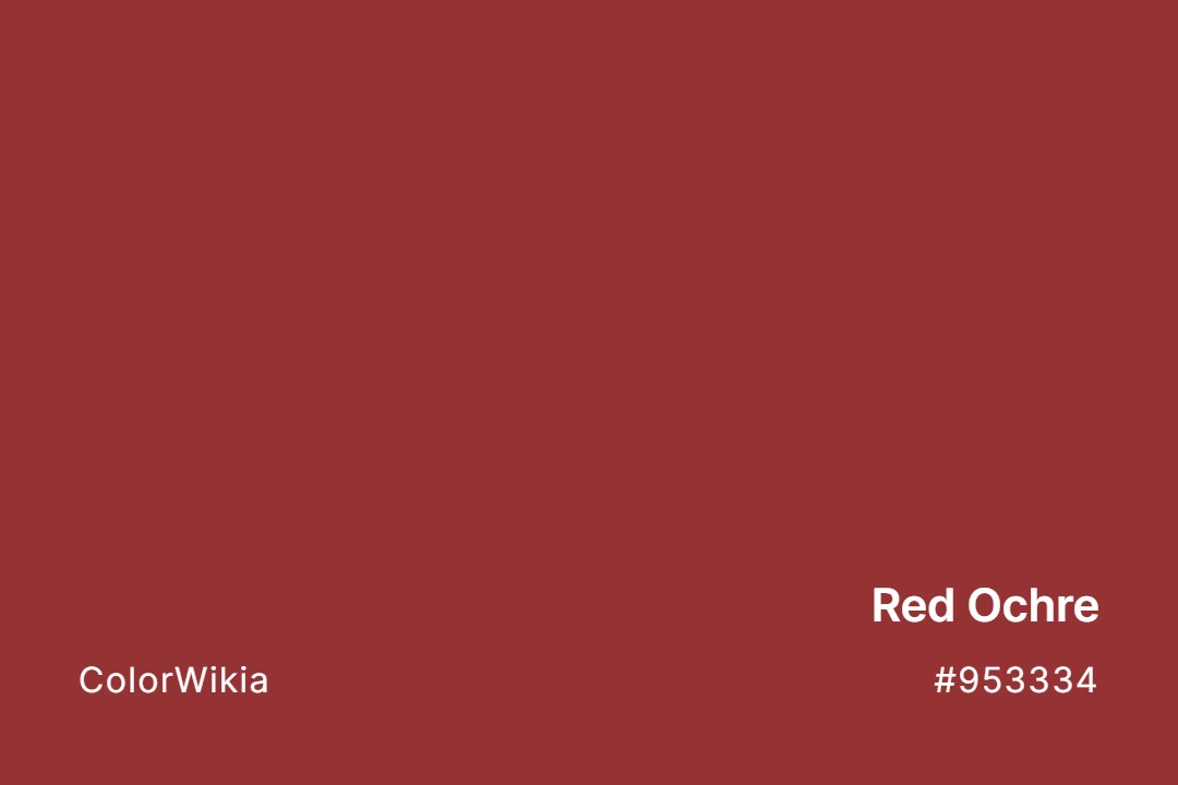 red ochre color 953334
