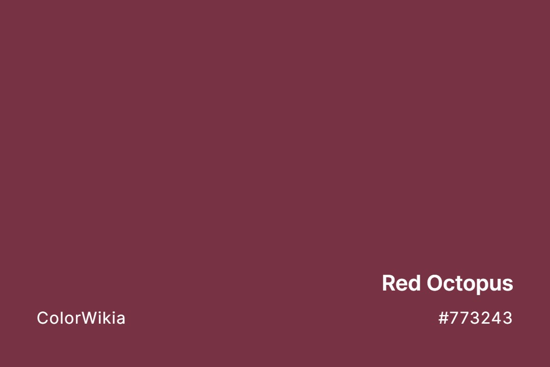 Red Octopus Color – #773243: Codes and Complete Breakdown