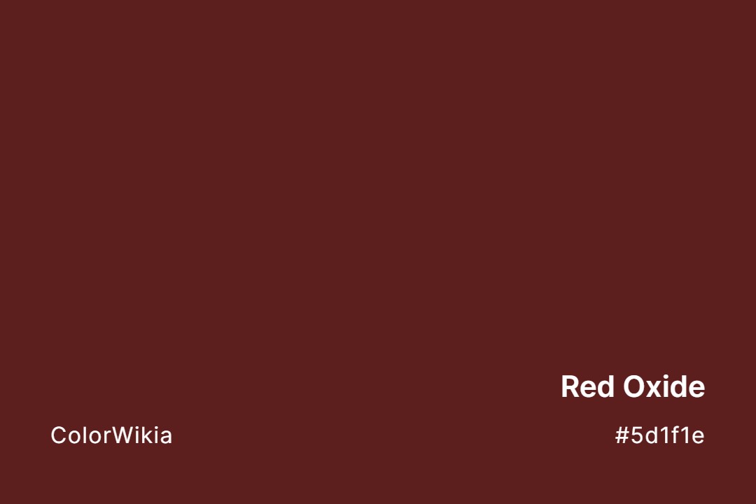 Red Oxide Color – #5d1f1e: Codes and Complete Breakdown