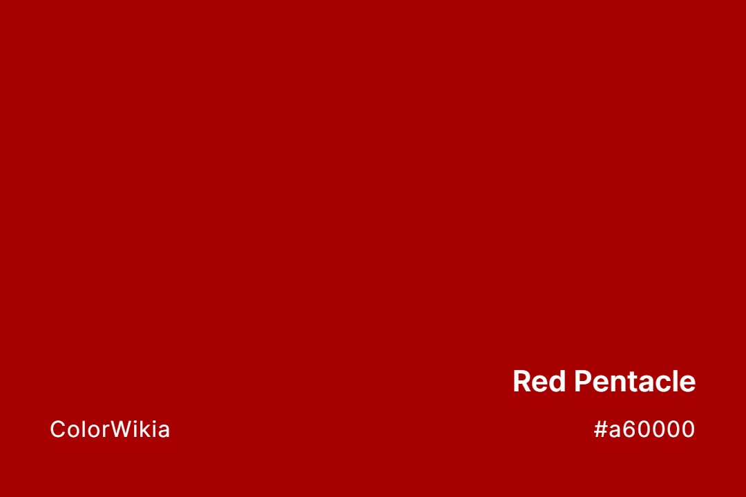 Red Pentacle Color – #a60000: Codes and Complete Breakdown