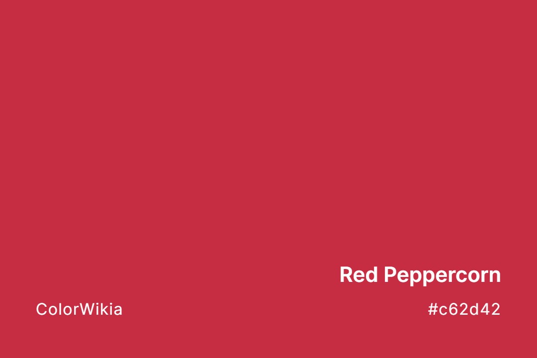 Red Peppercorn Color – #c62d42: Codes and Complete Breakdown