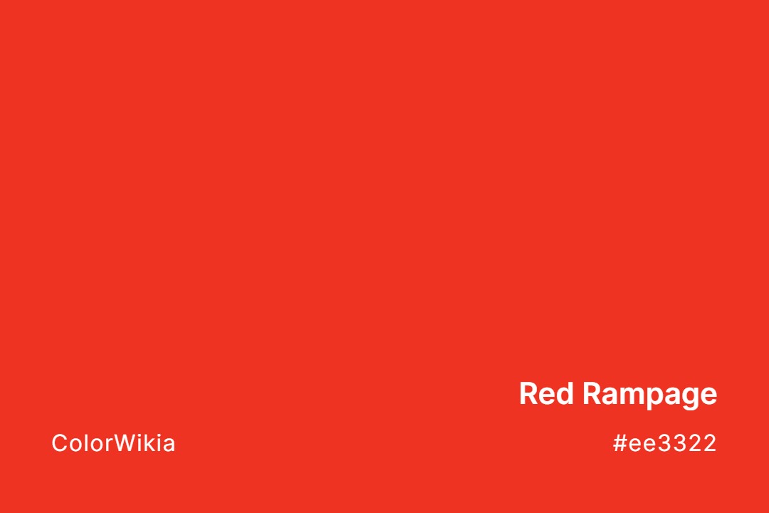 Red Rampage Color – #ee3322: Codes and Complete Breakdown