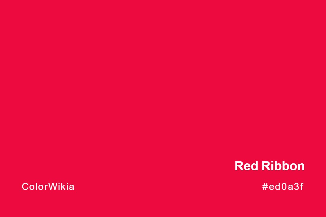 red ribbon color ed0a3f