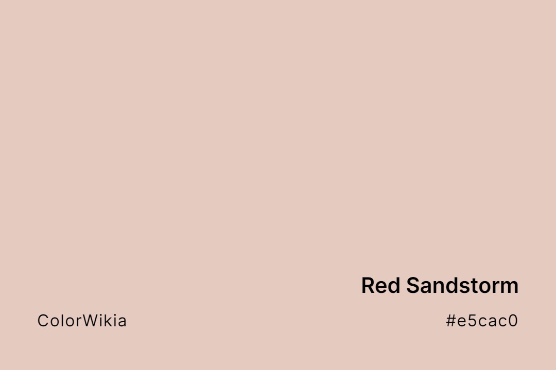 Red Sandstorm Color – #e5cac0: Codes and Complete Breakdown