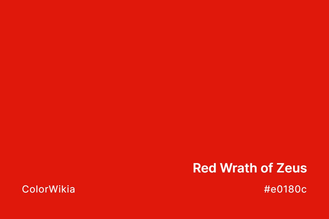 red wrath of zeus color e0180c
