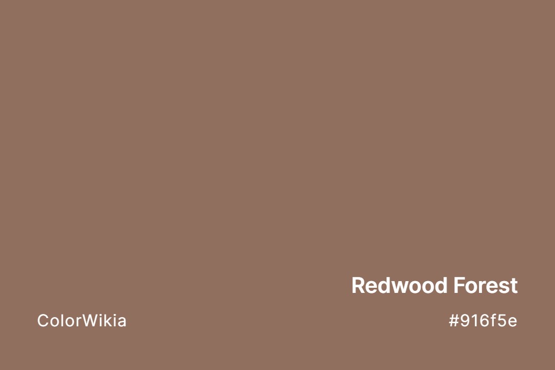 redwood forest color 916f5e