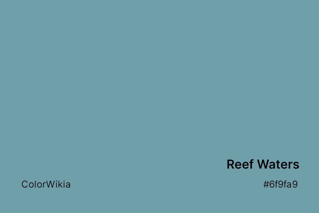 reef waters color 6f9fa9