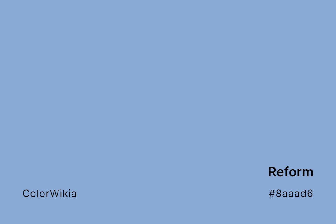 Reform Color – #8aaad6: Codes and Complete Breakdown