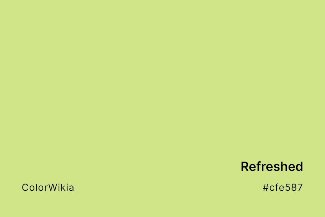 Refreshed Color – #cfe587: Codes and Complete Breakdown