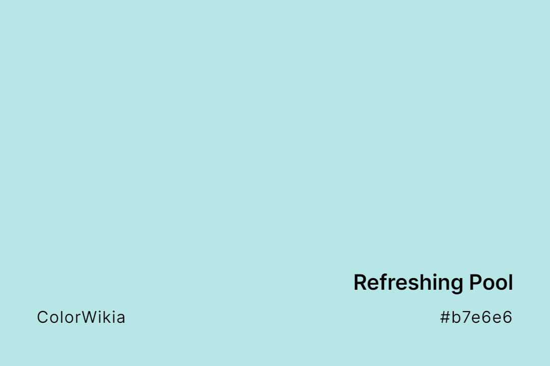 refreshing pool color b7e6e6