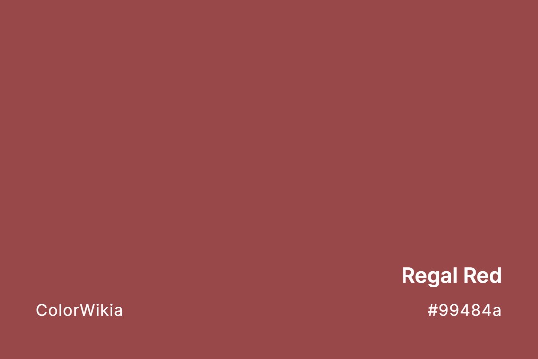 regal red color 99484a