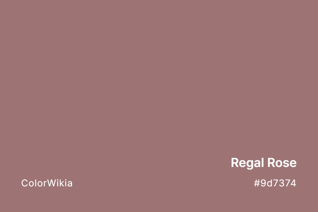 regal rose color 9d7374