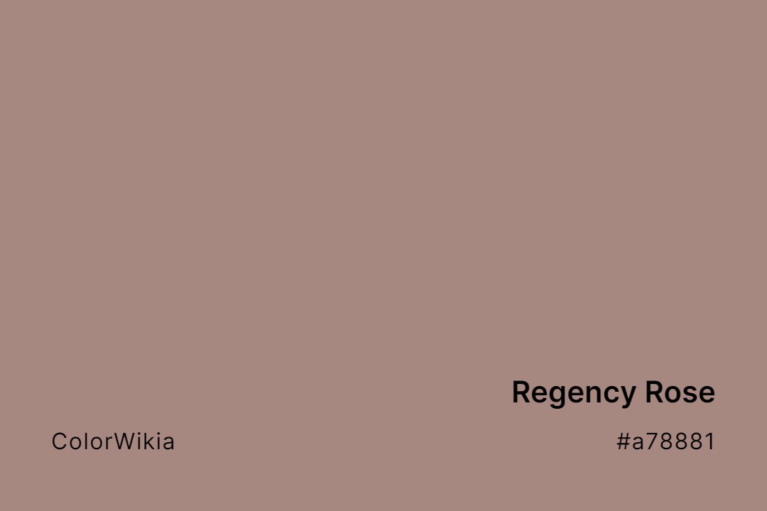 Regency Rose Color – #a78881: Codes and Complete Breakdown