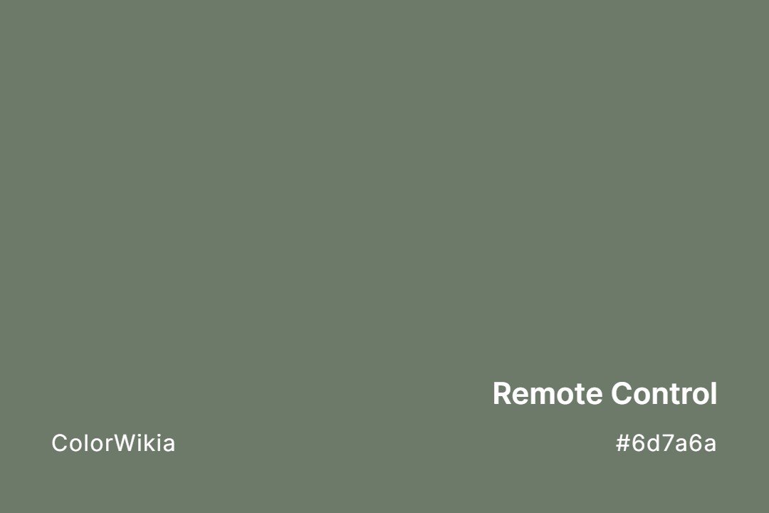 Remote Control Color – #6d7a6a: Codes and Complete Breakdown