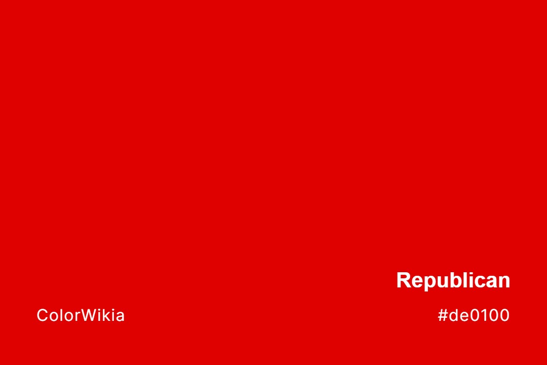 Republican Color – #de0100: Codes and Complete Breakdown