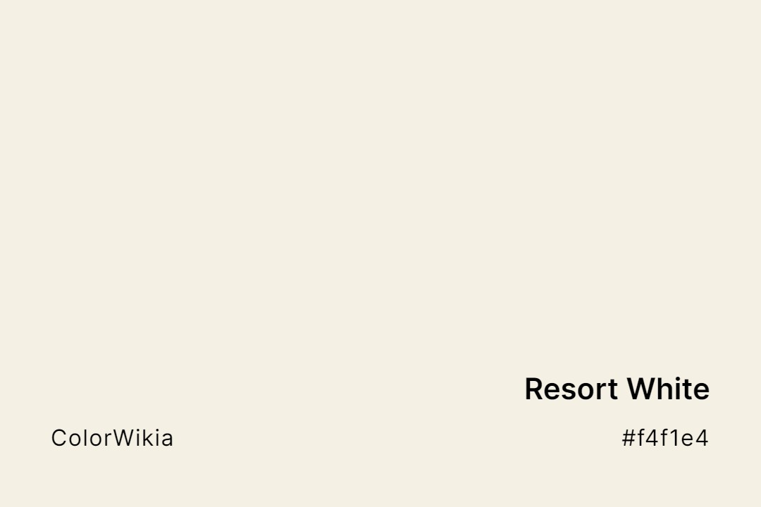 Resort White Color – #f4f1e4: Codes and Complete Breakdown