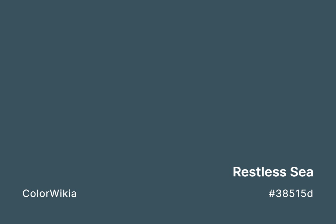 Restless Sea Color – #38515d: Codes and Complete Breakdown