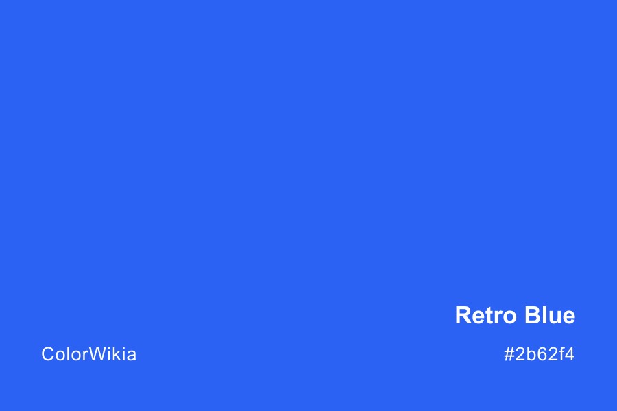 Retro Blue Color – #2b62f4: Codes and Complete Breakdown