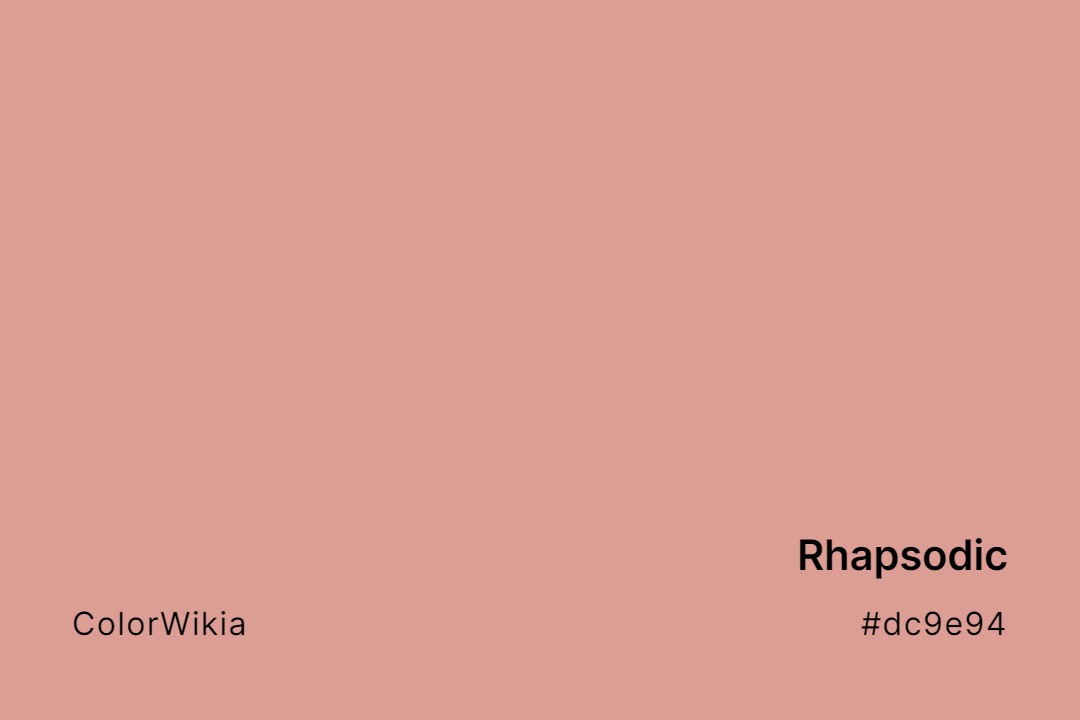 Rhapsodic Color – #dc9e94: Codes and Complete Breakdown