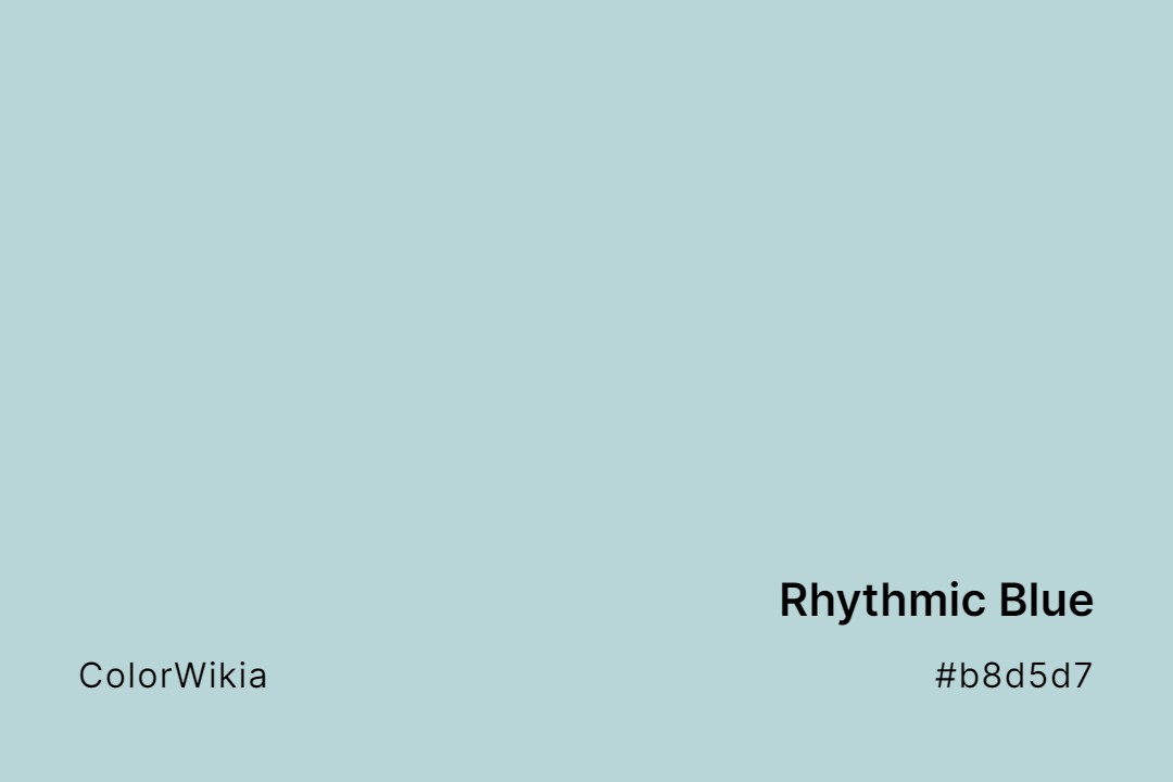 Rhythmic Blue Color – #b8d5d7: Codes and Complete Breakdown