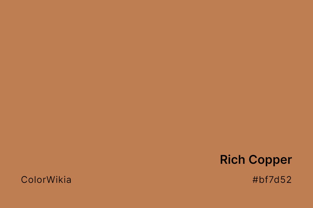 rich copper color bf7d52